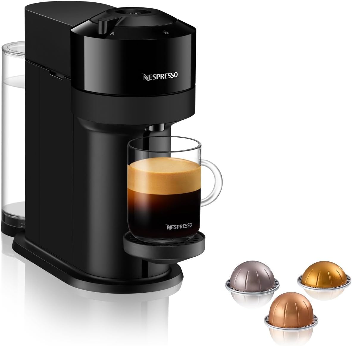 Nespresso Vertuo Next Coffee Machine Glossy Black