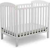 Delta Children Emery Mini Convertible Baby Crib With 2.75inch Mattress Bianca White