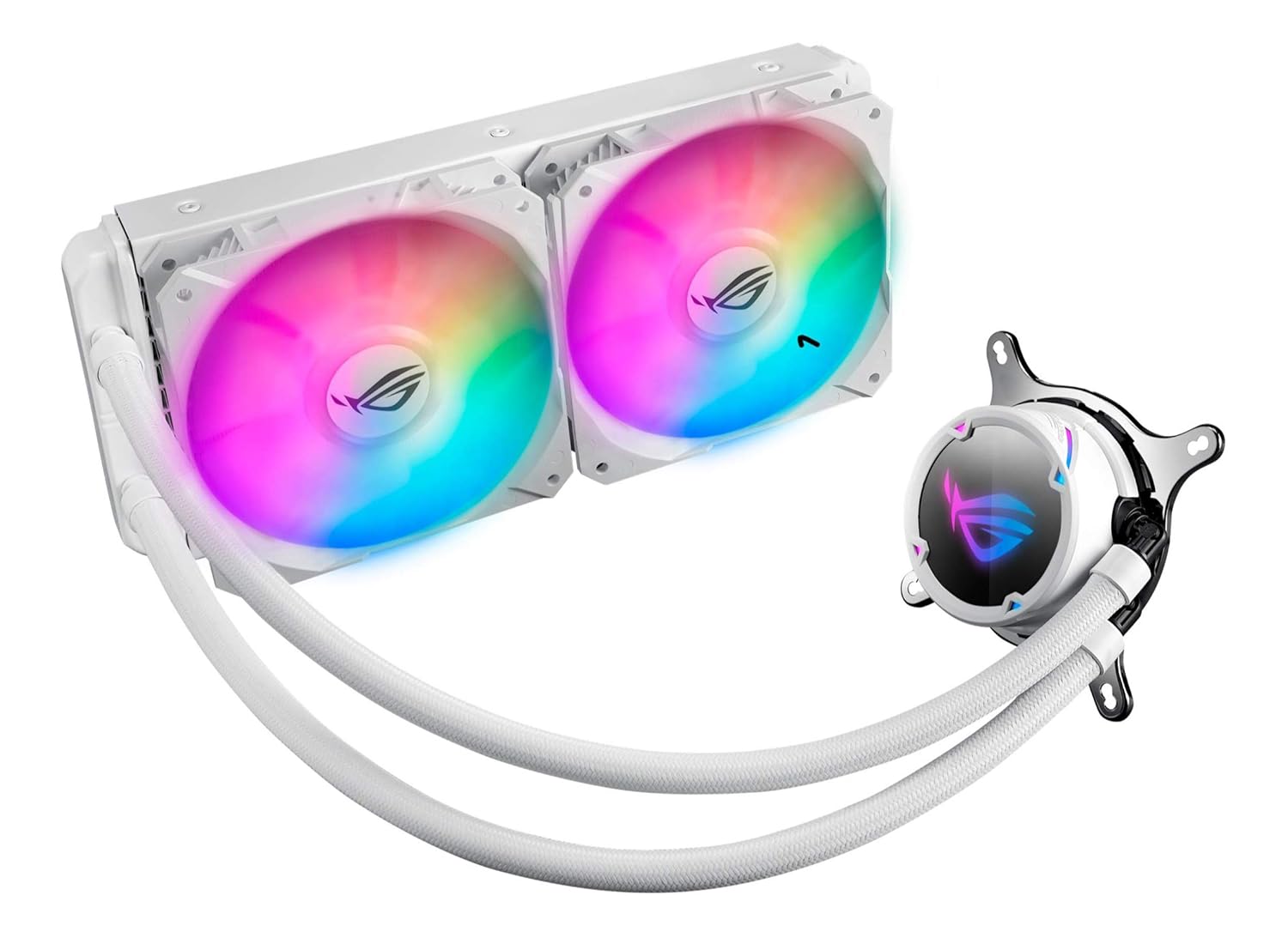 ASUS ROG Strix LC 240 RGB White Edition All In One Liquid CPU Cooler Main image