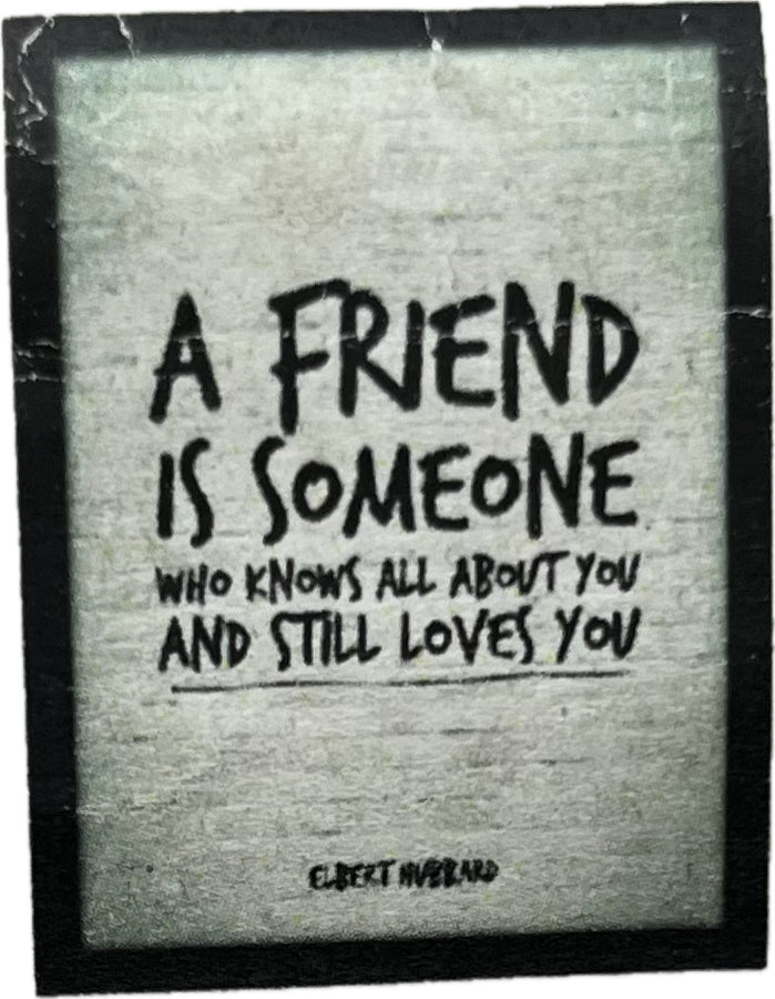 Poster Hub A Friend Elbert Hubbard Famous Quotes Art Decor Main image