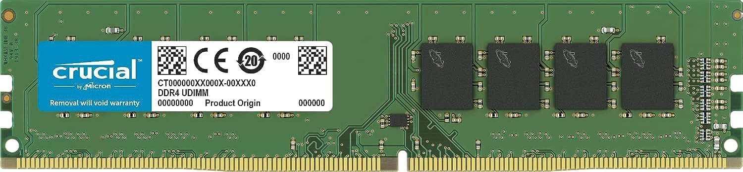 Crucial RAM 16GB DDR4 2666 MHz CL19 Desktop Memory CT16G4DFRA266. Green Main image