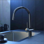 Cleansui F914BK Under Sink Water Purifier with Double Black Chrome Faucet