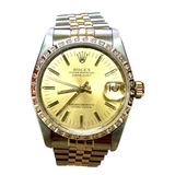 Rolex 68274 Automatic Half Gold Bracelet Midsize Watch