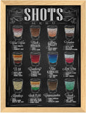 Poster Hub Shots Menu Black Kitchen Art Decor