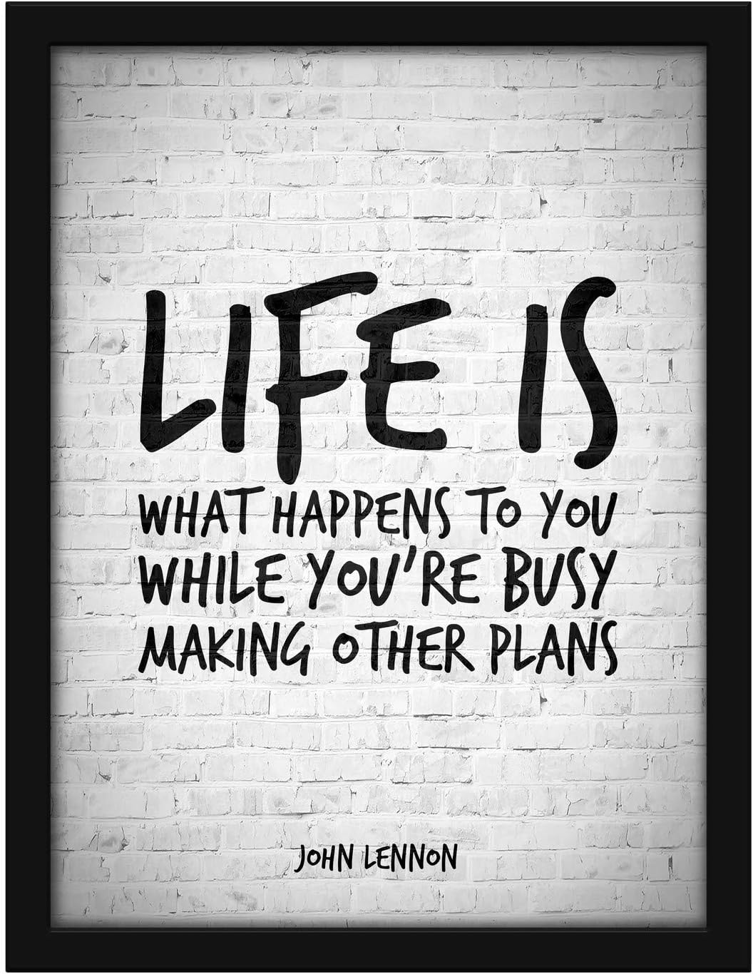 Poster Hub Life Is John Lennon Famous Quotes Art Decor Main image