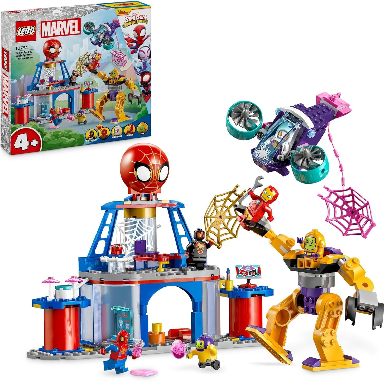 Lego Team Spidey Web Spinner Headquarters Set 10794 Main image