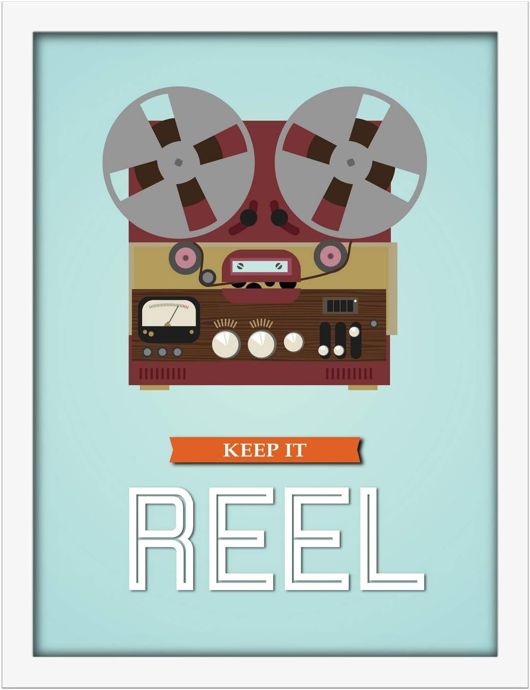 Poster Hub Keep It Reel Motivational Art Decor