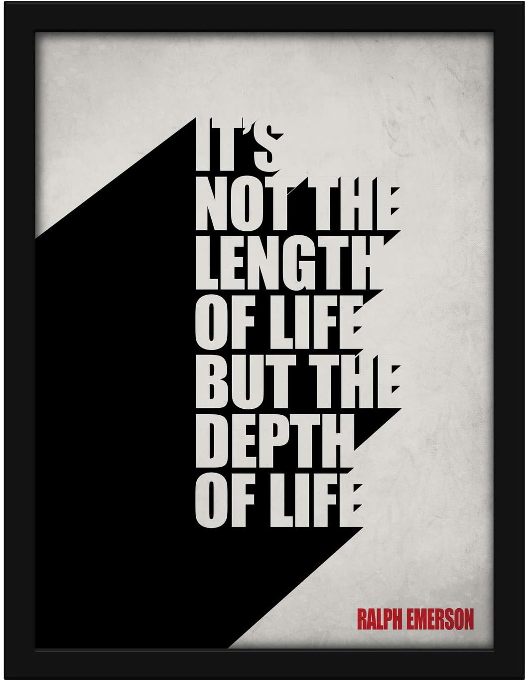 Poster Hub Not The Length Of Life Motivational Art Decor Main image