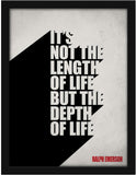 Poster Hub Not The Length Of Life Motivational Art Decor