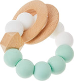 Jambu Beads Duo Rattle Teether Mint And White