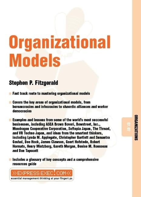 Organizational Models Organizations 07.07 2 Paperback Main image