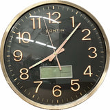 Wall Clock Round With Digital Display