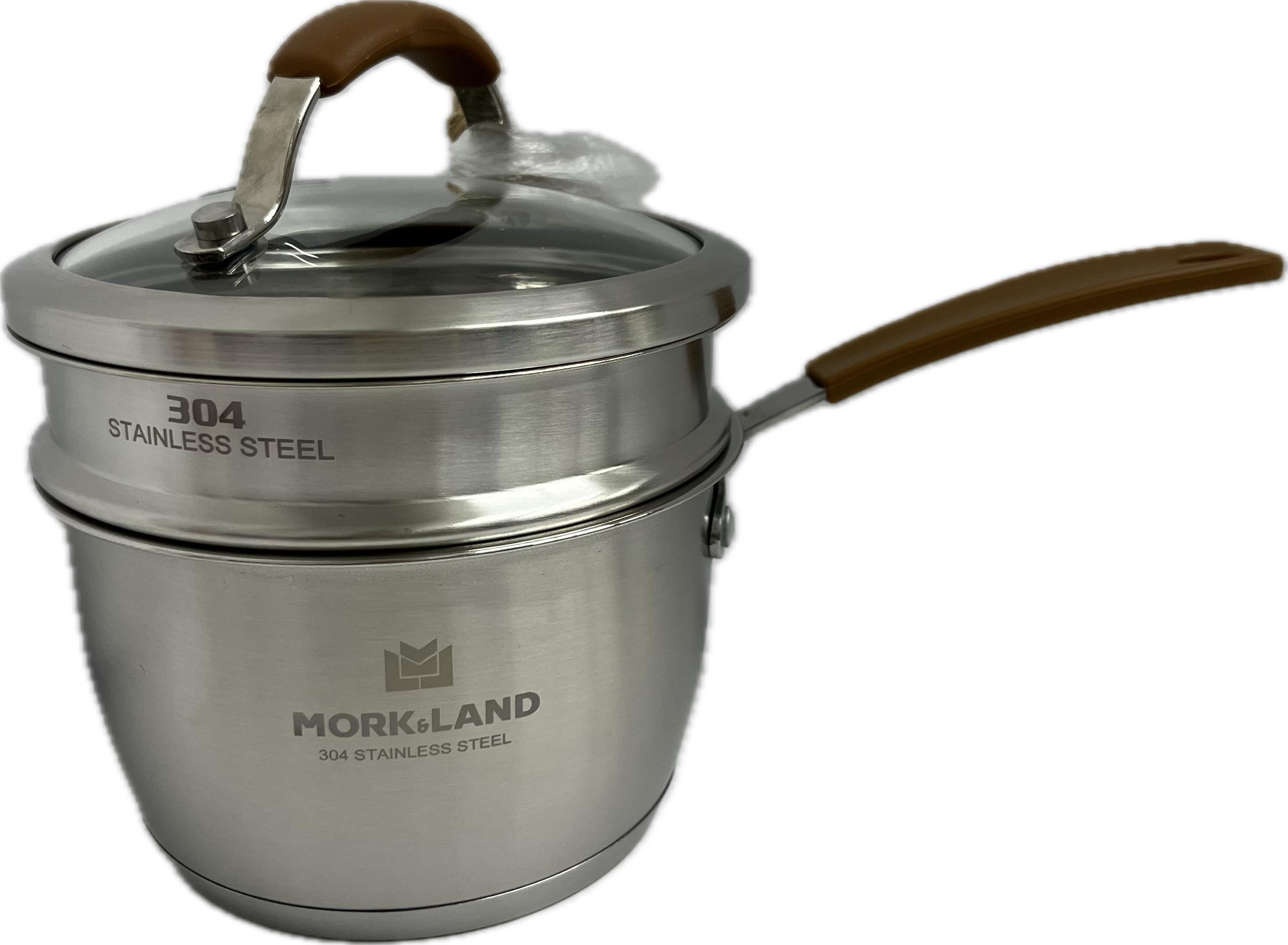 Mork And Land Stainless Steel Milk And Steamer Pot 16cm Secondary image