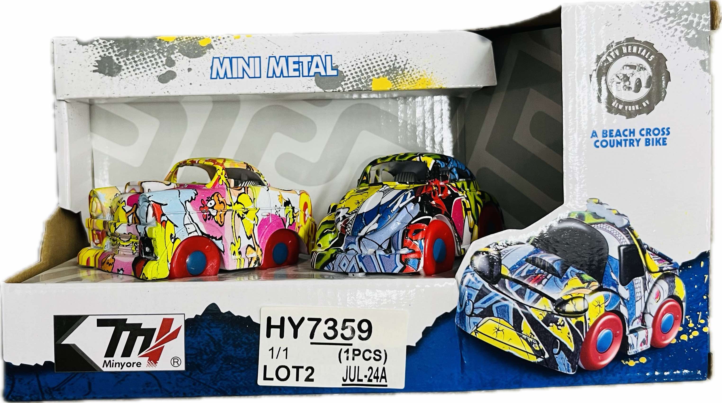 Mini Metal Pull Back Cars 2pcs Per Set Main image