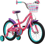 Schwinn Jasmine Girls Bike With Training Wheels 16in Pink