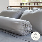 Weavve Home Signature Tencel Flat Sheet Queen Size Mist Grey