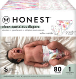 The Honest Company Diapers Rose Blossom Plus Tutu Cute Club Box Size1 80 Count