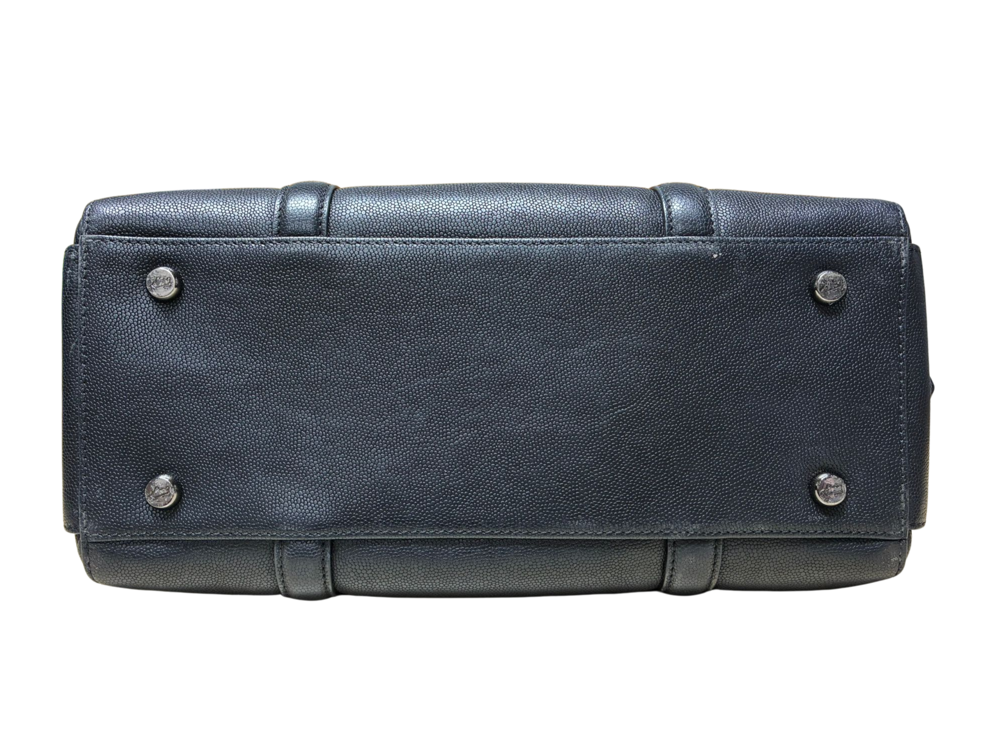 Braun Buffel Pebbled Leather Handbag Black