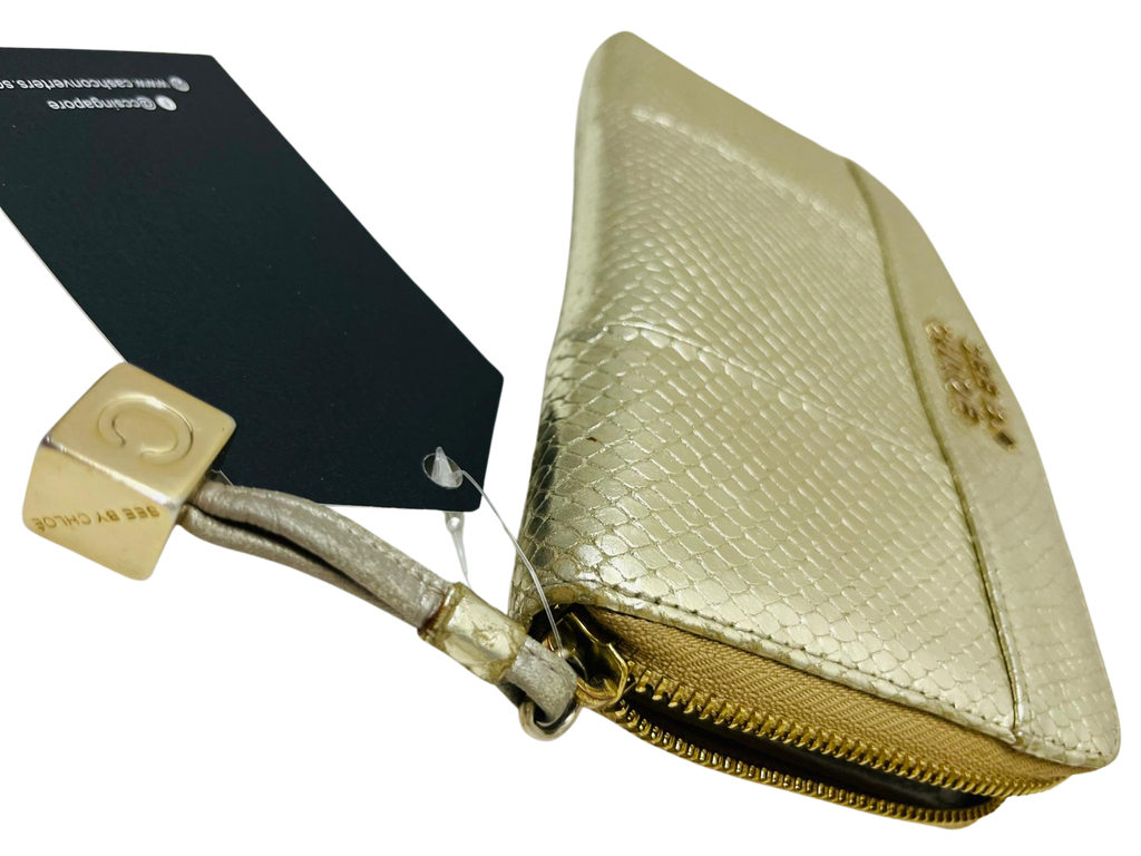 See By Chloe Long Wallet Leather Gold