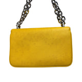 Prada Yellow Saffiano Chain Shoulder Bag