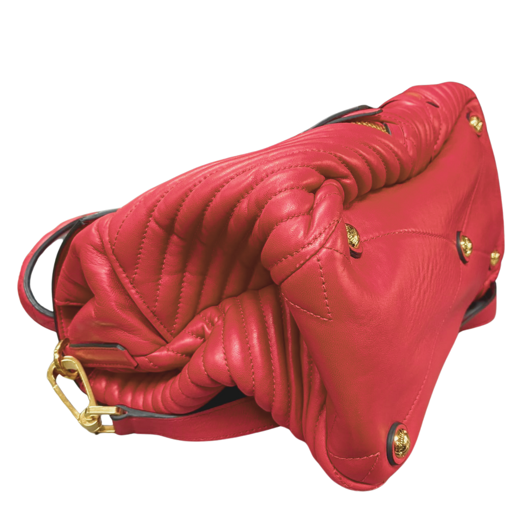 MIU MIU Quilted Nappa Leather Biker Tote