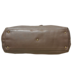Salvatore Ferragamo Top Handle Bag Taupe Leather Large