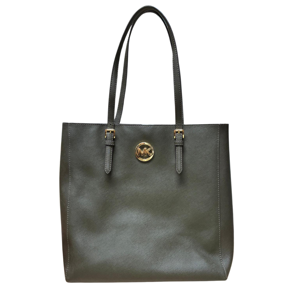 Michael Kors Jet Set Dark Olive Green Tote Bag Purse Carryall
