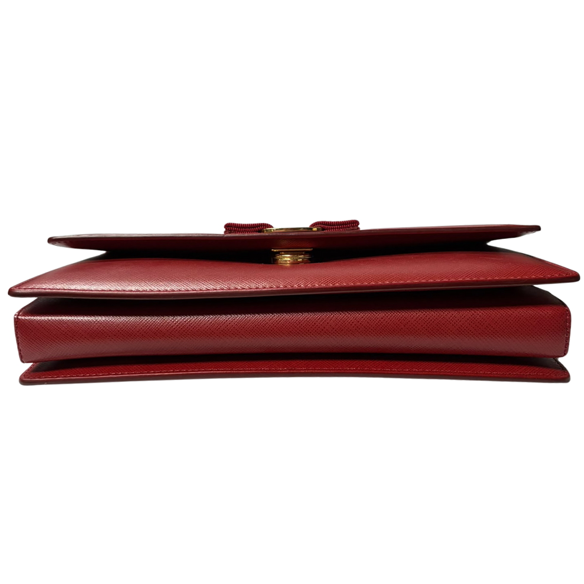 Salvatore Ferragamo Ginny Saffiano Vara Bow Shoulder Bag