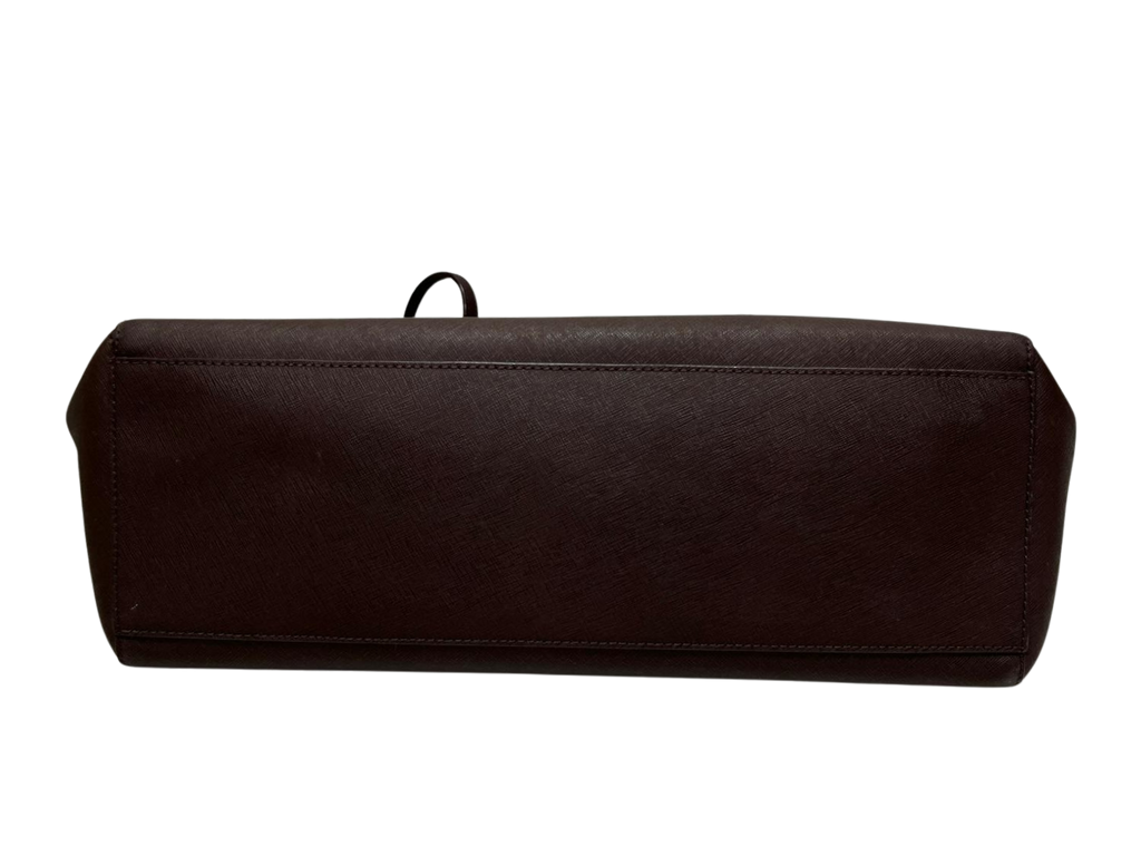 Tory Burch Leather York Buckle Tote Brown