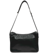 Vintage Bally Black Smooth Leather Shoulder Bag