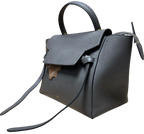 Celine Micro Belt Bag Grey Grained Calfskin Leather