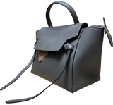 Celine Micro Belt Bag Grey Grained Calfskin Leather