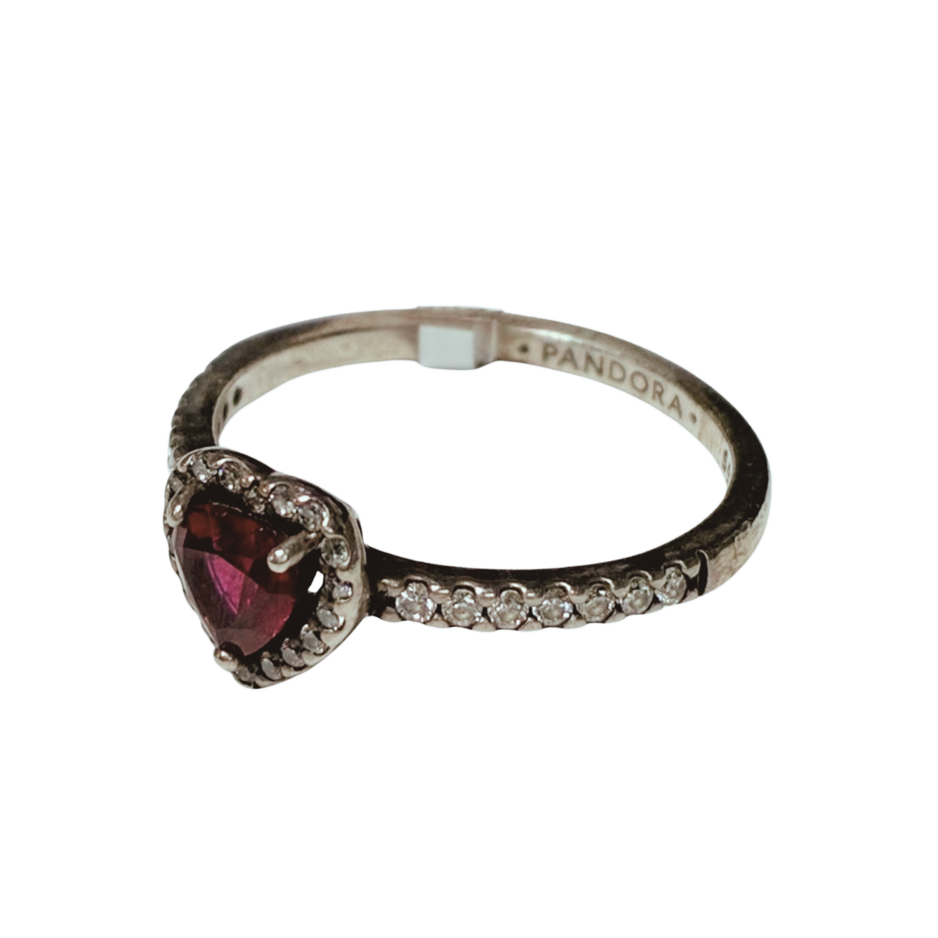 Pandora Elevated Red Heart Ring Secondary image