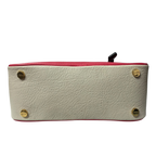 Paule Ka Two Tone Color Block Bowler Boston Satchel Bag