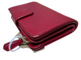 Prada Saffiano Metal Lampo Wallet 1M1225 Fuoco