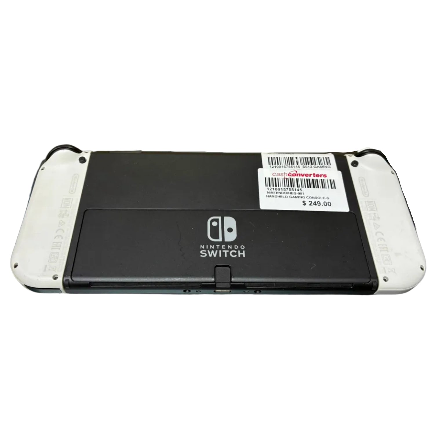 Nintendo Switch OLED HEG001 Handheld Gaming Console With White JoyCon Controllers