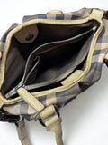 Burberry Smoked Check Coated Canvas Northfield Tote Bag Beige And Brown