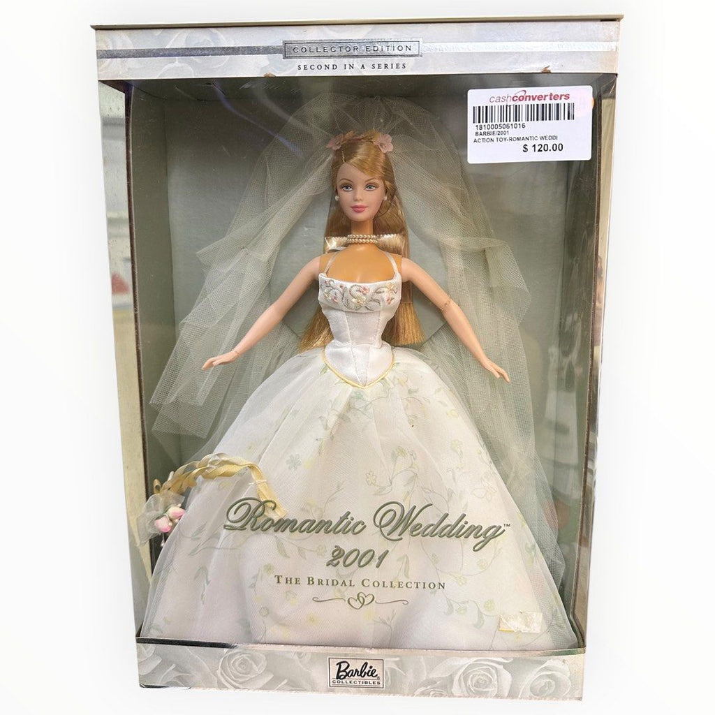 2001 Romantic Wedding Barbie Doll