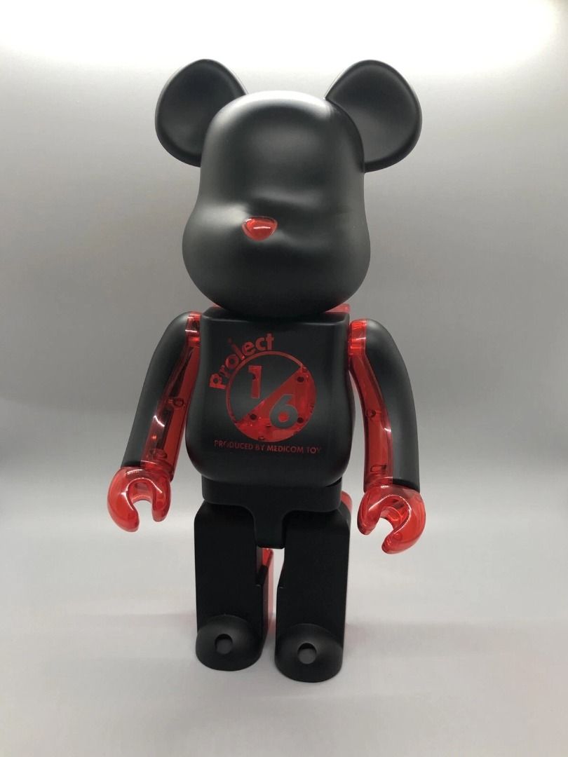 2013 Bearbrick Project 1/6 Limited Black/Clear Red 400% Figure