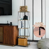 HOUZE RALF 4 TIER SLIM RACK 600MM DY 8194 OAK6