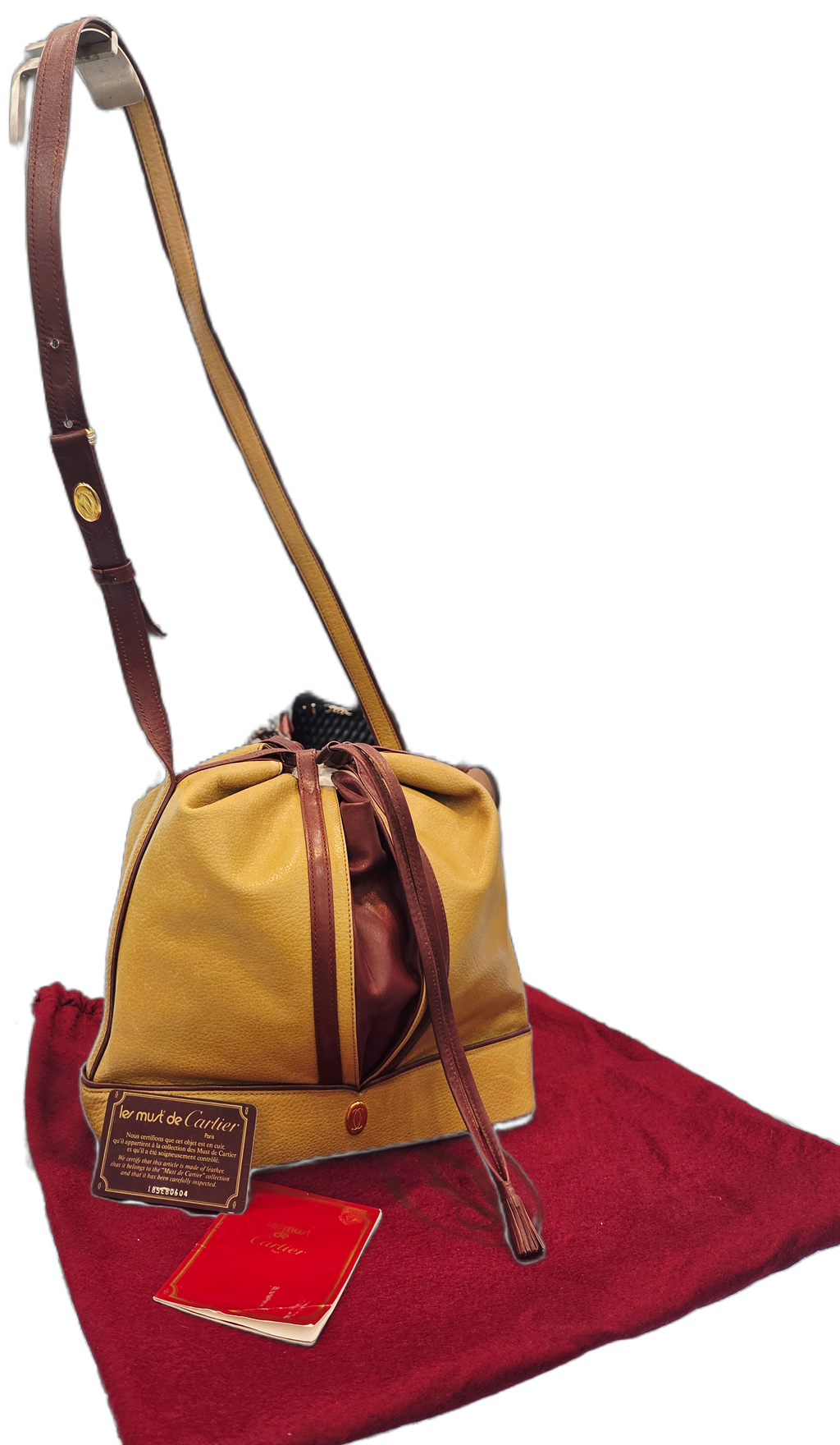 Cartier Yellow Must De Cartier Bucket Bag
