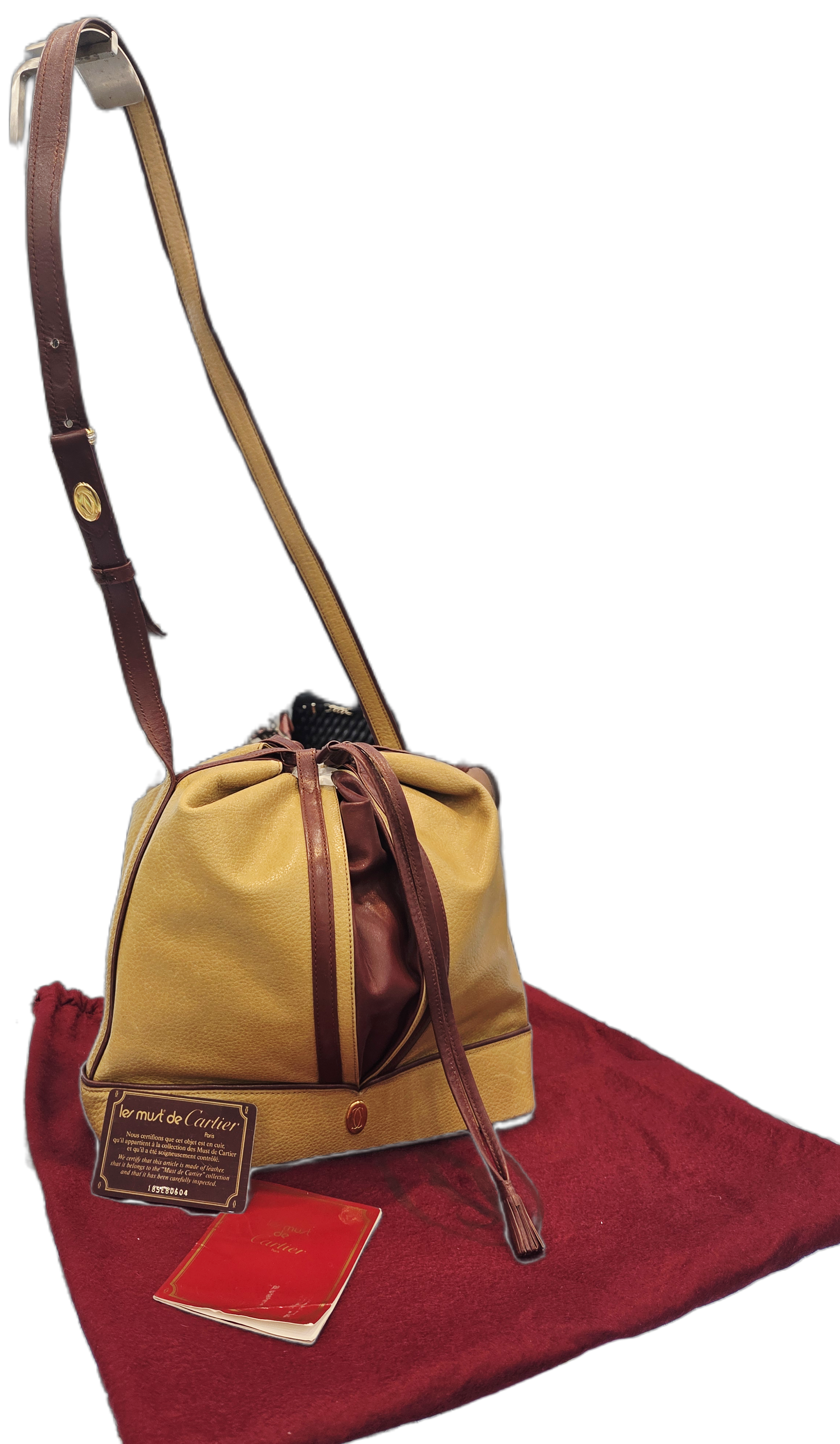 Cartier Yellow Must De Cartier Bucket Bag