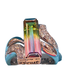 Diamond Lab Bi-Color Tourmaline Ring 18K