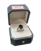 Natural Green Tourmaline & Diamond Ring 7.35cts Green Tour1