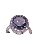 Diamond Lab Blue Sapphire Ring 5.53K