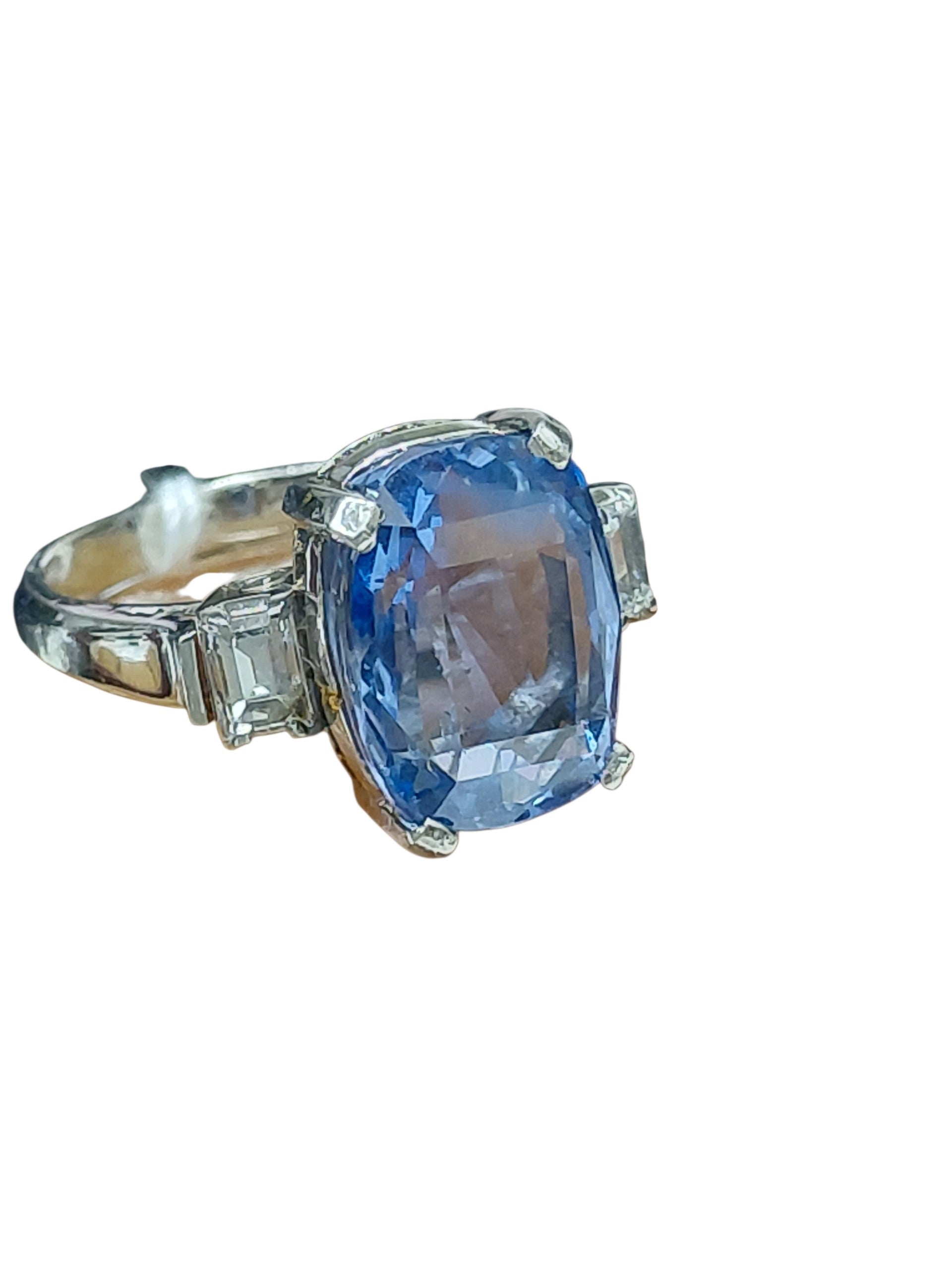 Blue Sapphire & Diamond Ring Secondary image