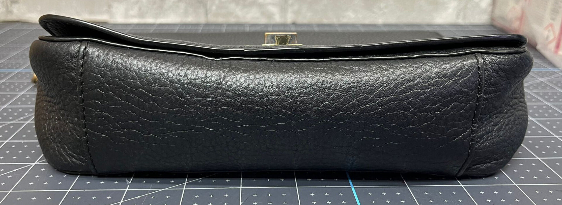 Tory Burch Britten Small Adjustable Shoulder Bag Black Pebbled Leather
