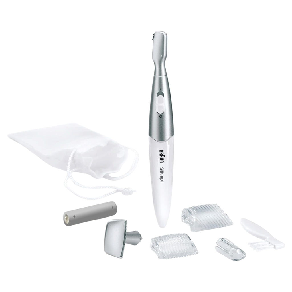 Braun Silk Epilator FG 1100 Trimmer Bikini Face Eye Brow Hair Removal Electric Shaver Styler for Women White