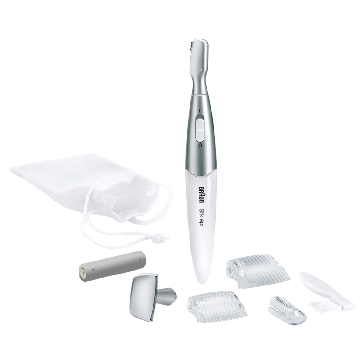 Braun Silk Epilator FG 1100 Trimmer Bikini Face Eye Brow Hair Removal Electric Shaver Styler for Women White