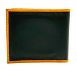 Hunting World, Green & Brown Bifold Wallet (Made In Italy)